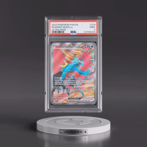 2023 Pokémon Par EN-Paradox Rift #229 Roaring Moon EX - Holo Ultra Rare (PSA 9 MINT)