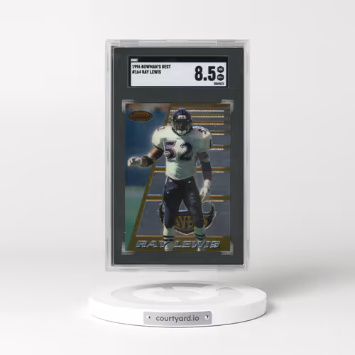 1996 Bowman's Best #164 Ray Lewis (SGC 8.5 NM-MT+)