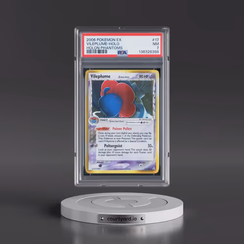 2006 Pokémon EX Holon Phantoms #17 Vileplume - Holo (PSA 7 NM)