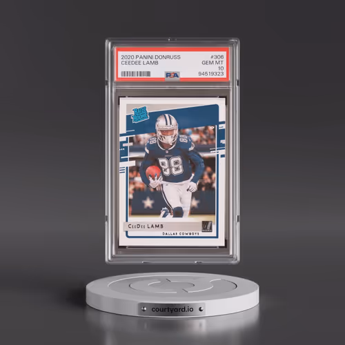 2020 Panini Donruss #306 Ceedee Lamb (PSA 10 GEM MINT)