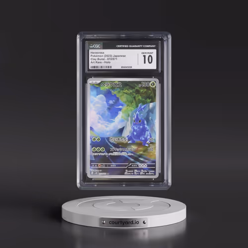 2023 Pokémon Sv2d-Clay Burst #072 Heracross - Art Rare (CGC 10 GEM MINT)