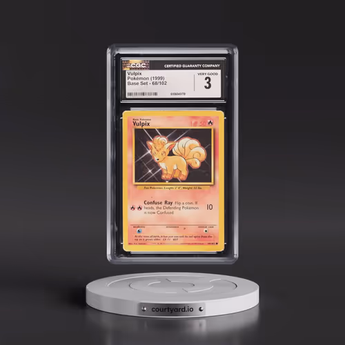 1999 Base Set #68/102 Vulpix (CGC 3 VG)