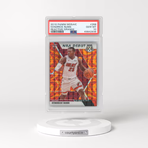 2019 Panini Mosaic #268 Kendrick Nunn - Reactive Orange (PSA 10 GEM MINT)