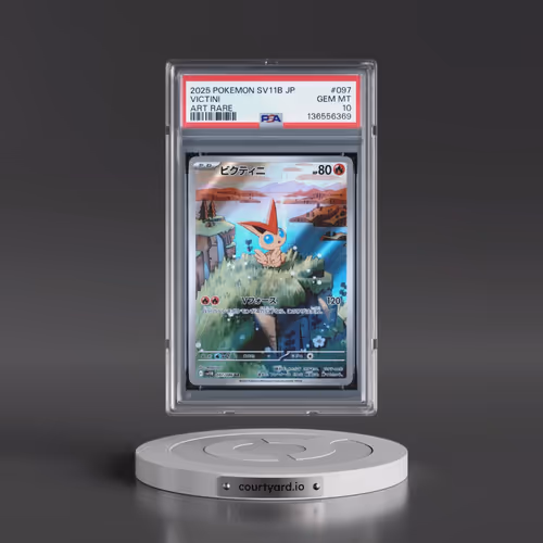 2025 Pokémon Sv11b-Black Bolt #097 Victini - Art Rare (PSA 10 GEM MINT)