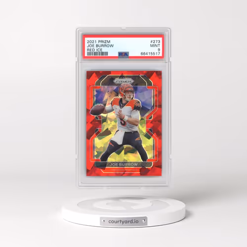 2021 Panini Prizm #273 Joe Burrow - Red Ice (PSA 9 MINT)