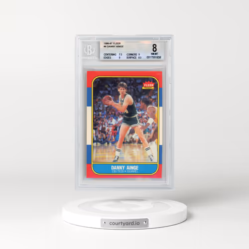 1986 Fleer #4 Danny Ainge (BGS 8 NM-MT)
