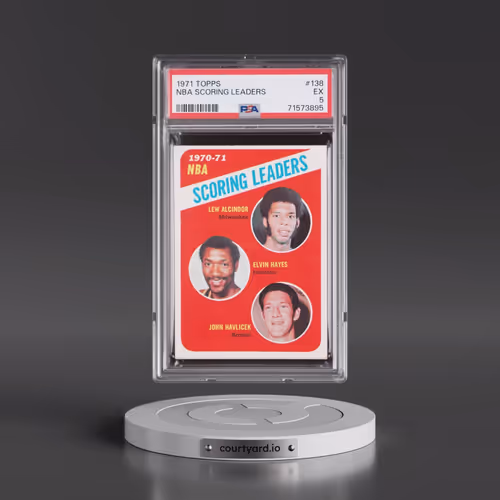 1971 Topps #138 NBA Scoring Leaders (PSA 5 EX)