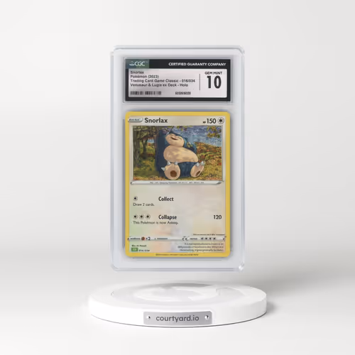 2023 Trading Card Game Classic - CLV, CLC, CLB #016/034 Snorlax - Venusaur & Lugia ex Deck - CLV Holo (CGC 10 GEM MINT)