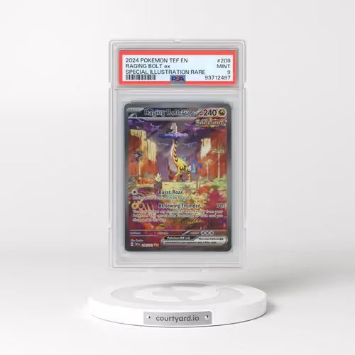 2024 Pokémon Tef EN-Temporal Forces #208 Raging Bolt EX - Holo Special Illustration Rare (PSA 9 MINT)