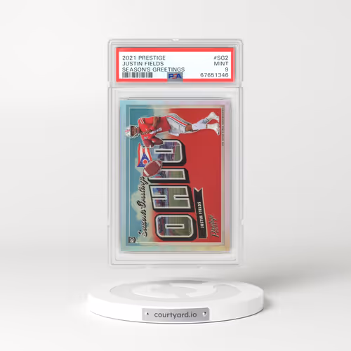 2021 Panini Prestige Season's Greetings #SG2 Justin Fields (PSA 9 MINT)