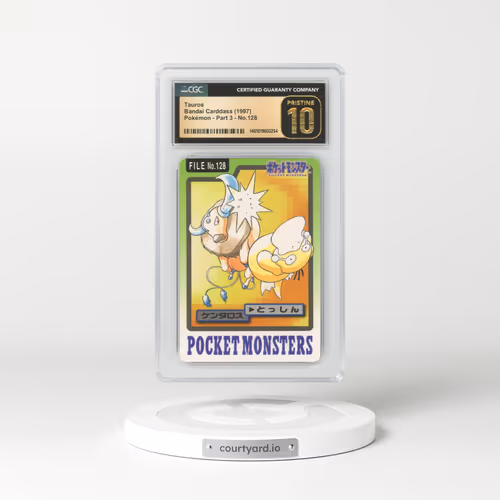 1997 Japanese Bandai Carddass #128 Tauros (CGC 10 PRISTINE)