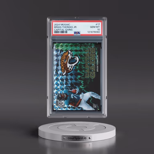 2024 Panini Mosaic Capital Gains #17 Brian Thomas Jr. (PSA 10 GEM MINT)