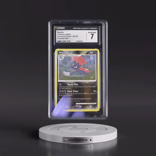 2007 Diamond & Pearl #40/130 Weavile - Reverse Holo (CGC 7 NM)