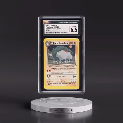 2002 Neo Destiny #3/105 Dark Donphan - Holo (CGC 6.5 EX-NM+)