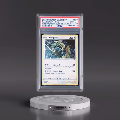 2024 Pokémon Swsh Black Star Promo #029 Rayquaza - Holo Crown Zenith Premium Collection Sea & Sky (P
