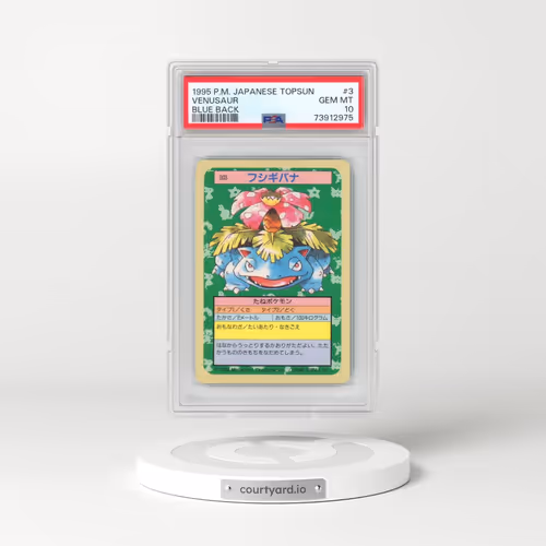 1997 Pokémon Topsun #3 Venusaur - Blue Back (PSA 10 GEM MINT)