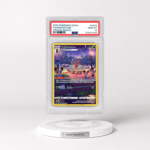 2023 Pokémon Sword and Shield Crown Zenith #GG02 Kricketune - Full Art (PSA 10 GEM MINT)