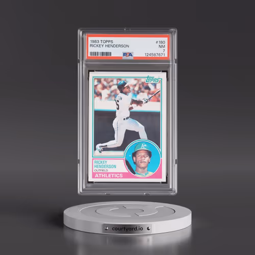 1983 Topps #180 Rickey Henderson (PSA 7 NM)