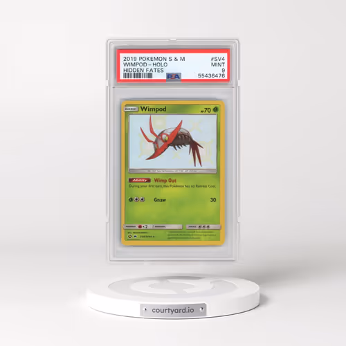 2019 Pokémon Sun & Moon Hidden Fates #SV4 Wimpod - Holo (PSA 9 MINT)