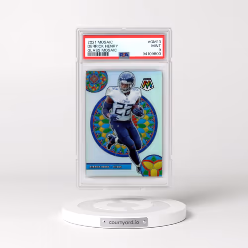 2021 Panini Mosaic Glass Mosaic #GM13 Derrick Henry (PSA 9 MINT)