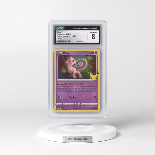 2021 Celebrations #011/025 Mew - Holo (CGC 8 NM-MT)