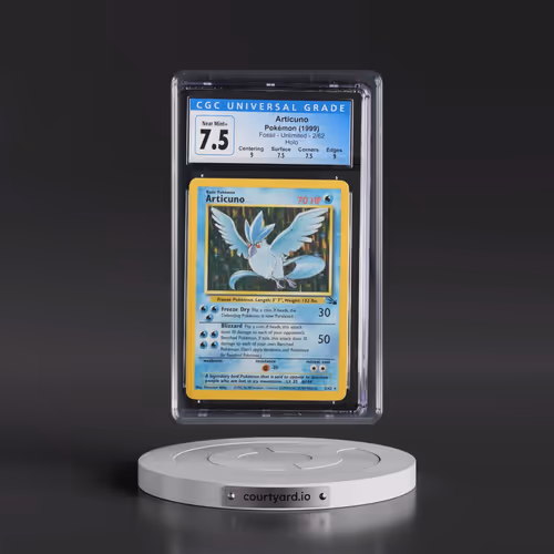 1999 Fossil #2/62 Articuno - Galaxy Star Holo (CGC 7.5 NM+)