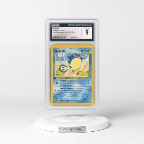 2001 Neo Revelation #49/64 Qwilfish - 1st Edition (CGC 9 MINT)