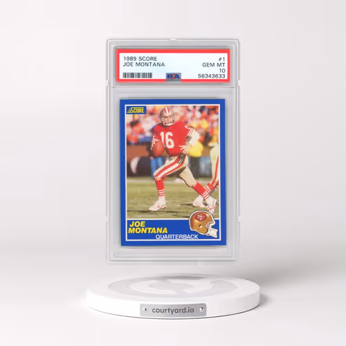 1989 Score #1 Joe Montana (PSA 10 GEM MINT)