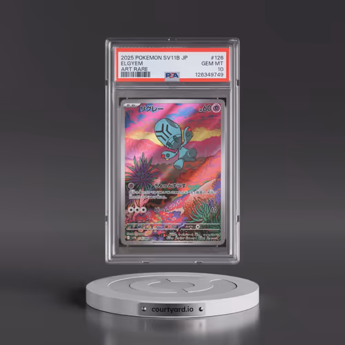 2025 Pokémon Sv11b-Black Bolt #126 Elgyem - Art Rare (PSA 10 GEM MINT)