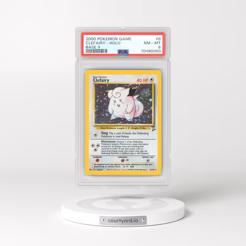 2000 Base Set 2 #6 Clefairy - Holo (PSA 8 NM-MT)