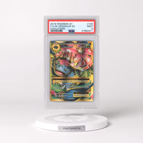 2016 Pokémon XY Evolutions #100 M Venusaur EX - Holo Full Art (PSA 9 MINT)
