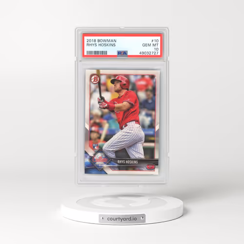2018 Bowman #10 Rhys Hoskins (PSA 10 GEM MINT)