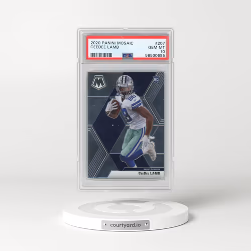 2020 Panini Mosaic #207 Ceedee Lamb (PSA 10 GEM MINT)