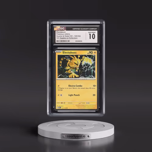 2023 Scarlet & Violet 151 - MEW EN #125/165 Electabuzz - Cosmos Holo 151 ex Box-Zapdos ex (CGC 10 GE