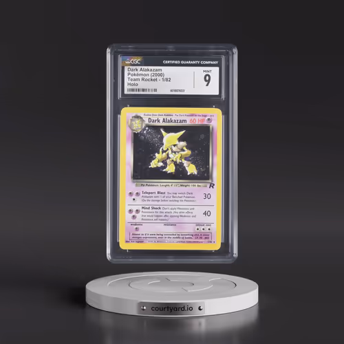 1999 Team Rocket #1/82 Dark Alakazam - Holo (CGC 9 MINT)
