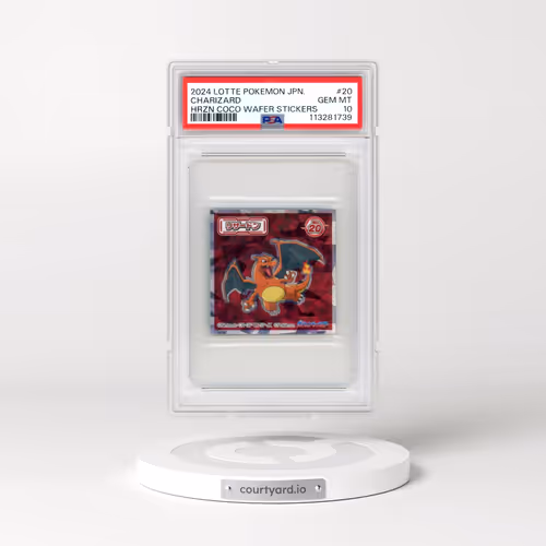 2024 Lotte Pokémon Japan Horizons Coco Wafer Stickers #20 Charizard (PSA 10 GEM MINT)