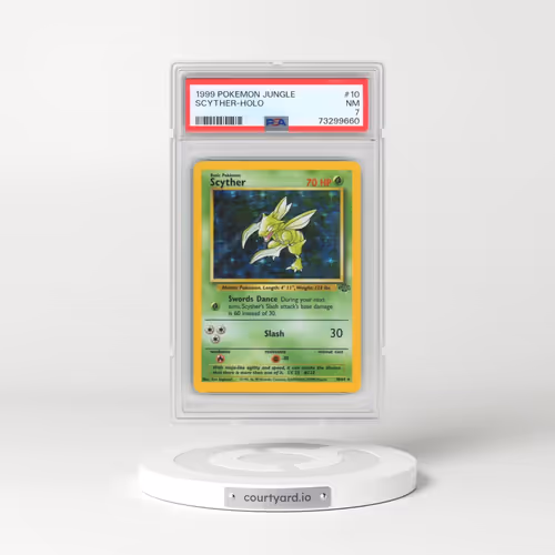 1999 Pokémon Jungle #10 Scyther - Holo (PSA 7 NM)