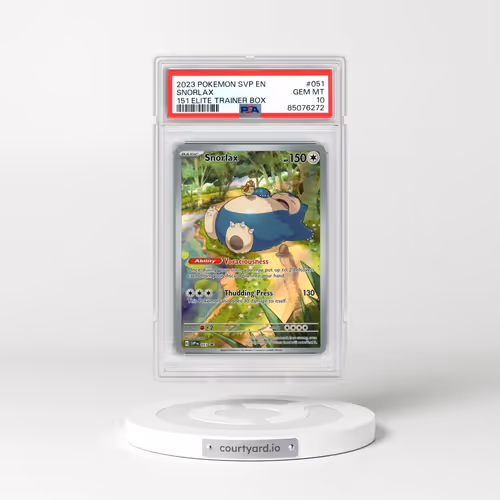 2023 Pokémon Svp EN-SV Black Star Promo #051 Snorlax - 151 Elite Trainer Box (PSA 10 GEM MINT)