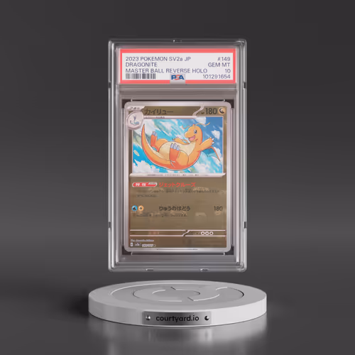 2023 Pokémon Sv2a-Pokemon 151 #149 Dragonite - Reverse Holo Master Ball (PSA 10 GEM MINT)