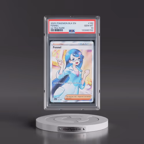 2025 Pokémon Blk EN-Black Bolt #162 Fennel - Ultra Rare (PSA 10 GEM MINT)