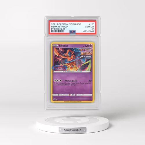2021 Pokémon Swsh Black Star Promo #170 Deoxys - Holo Prerelease (PSA 10 GEM MINT)