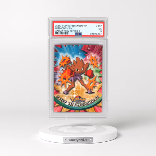 2000 Topps Pokémon TV Animation Series 2 #107 Hitmonchan (PSA 5 EX)