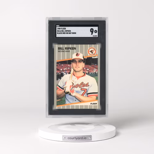1989 Fleer #616 Bill Ripken - Black Box On Bat Knob (SGC 9 MINT)