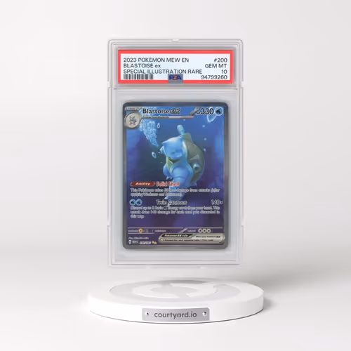2023 Pokémon Mew EN-151 #200 Blastoise EX - Holo Special Illustration Rare (PSA 10 GEM MINT)