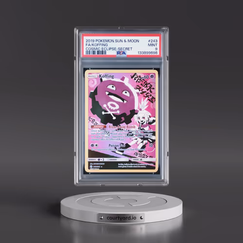 2019 Pokémon Sun & Moon Cosmic Eclipse #243 Koffing - Full Art Secret (PSA 9 MINT)