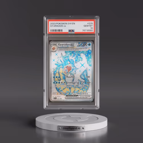 2023 Pokémon Svi EN-Scarlet & Violet #225 Gyarados EX - Holo Ultra Rare (PSA 10 GEM MINT)
