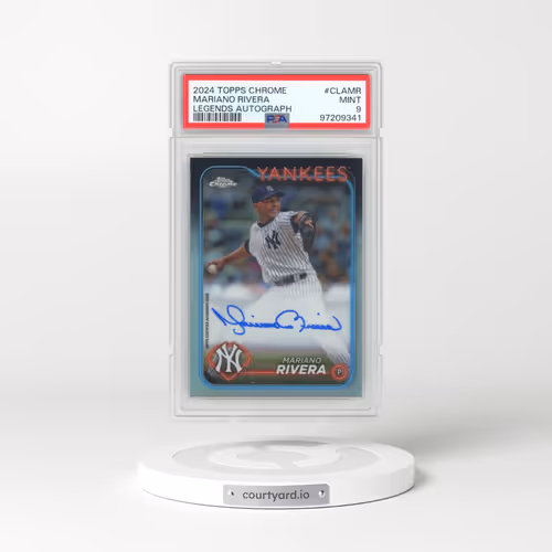 2024 Topps Chrome Chrome Legends Autographs #CLAMR Mariano Rivera (PSA 9 MINT)
