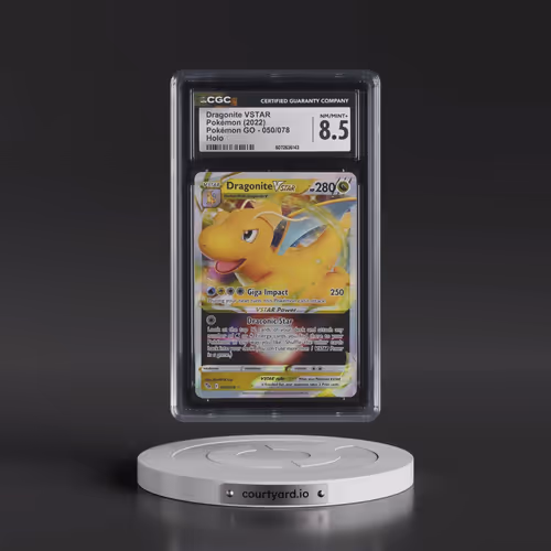 2022 Pokémon GO #050/078 Dragonite VSTAR - Holo (CGC 8.5 NM-MT+)