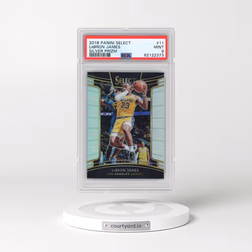 2018 Panini Select #11 LeBron James - Silver Prizm (PSA 9 MINT)