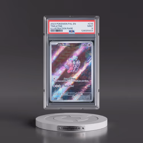 2023 Pokémon Pal EN-Paldea Evolved #216 Tinkatink - Illustration Rare (PSA 9 MINT)